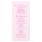 Pink Palm Tree Tropical Wedding Program