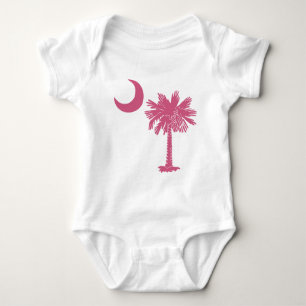 Pink Palmetto Moon Baby Bodysuit