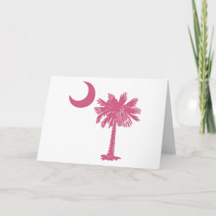 Pink Palmetto Moon Card