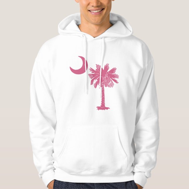 Pink Palmetto Moon Hoodie (Front)