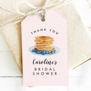 Pink Pancake Bridal Shower Brunch Favour Tag