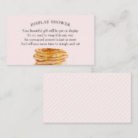 Pink Pancake Bridal Shower Display Shower