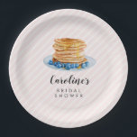 Pink Pancake Brunch Bridal Shower Paper Plate<br><div class="desc">Pink Pancake Brunch Bridal Shower Paper Plate</div>