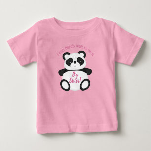 Pink Panda Bear Baby Shower Baby T-Shirt