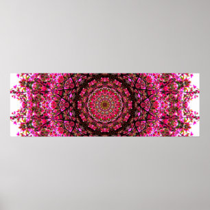 Pink Panoramic Mandala Poster