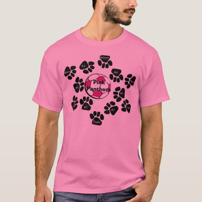Pink Panthers Soccer Shirt (Front)