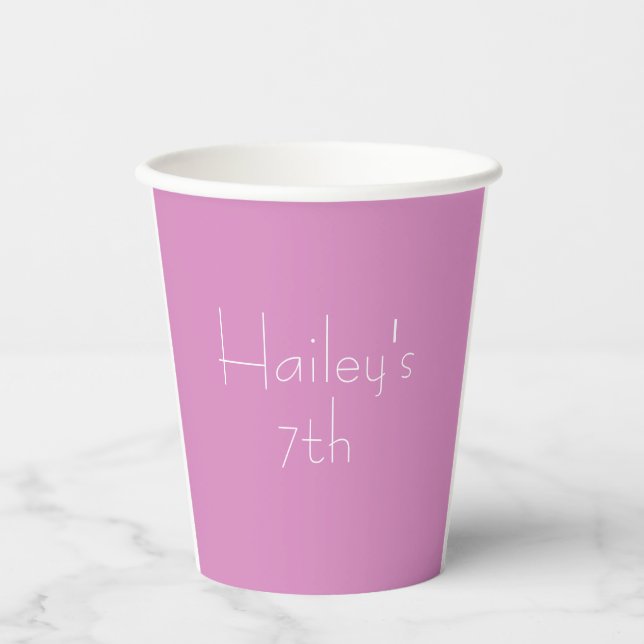 Pink Paper Cup (Front)