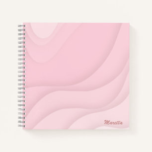 Pink Paper Cut Personalised Notebook