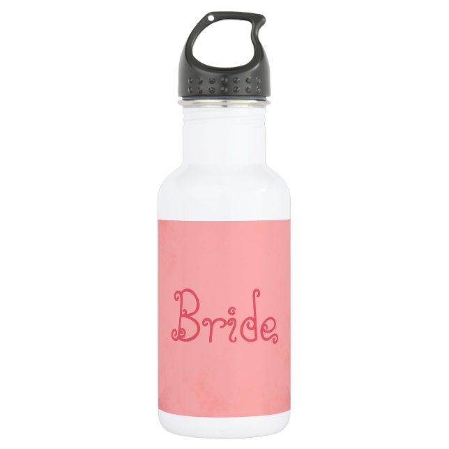 Pink Parchment Bride 532 Ml Water Bottle (Front)