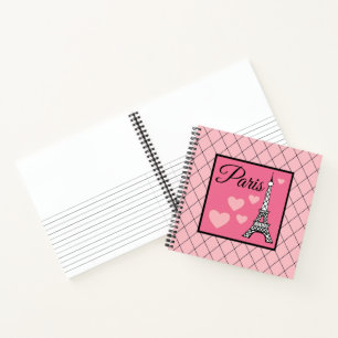 Pink Paris Art Sketchbook Notebook
