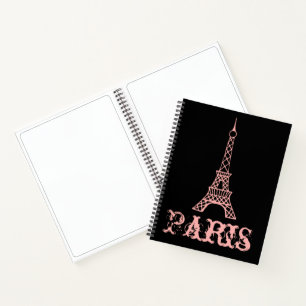 Pink Paris Eiffel Tower Sketchbook Gift Notebook