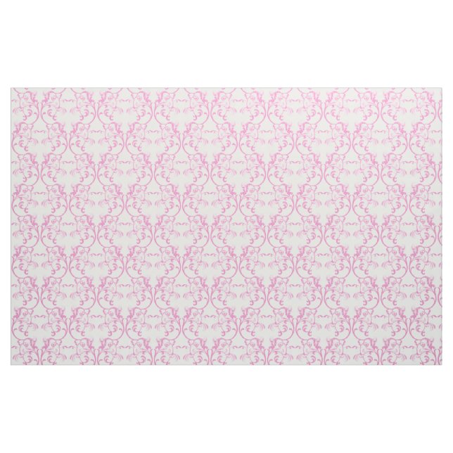 Pink Parisian Damask Pattern Fabric (Fat Quarter)