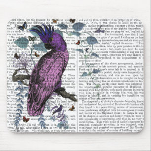 Pink Parrot Mouse Pad