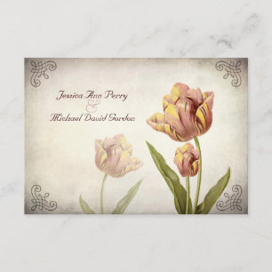 Pink Parrot Tulip Response Card
