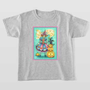 PINK PARTY WITCH IS HALLOWEEN MAGIC, BLACK CAT T-Shirt