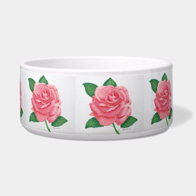 Pink Passion Dog Bowl (Left)