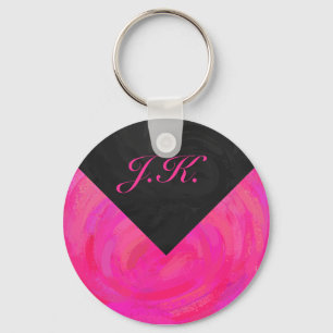 Pink Passion Monogram Key Ring