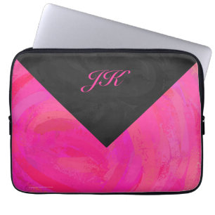 Pink Passion Monogram Laptop Sleeve