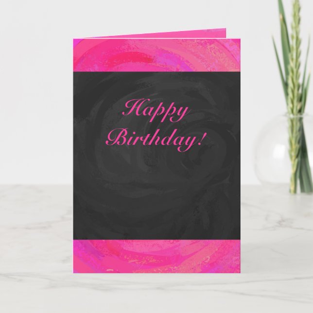 Pink Passion Personalised Card (Front)