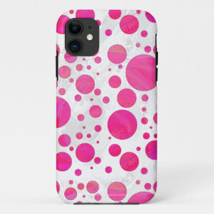 Pink Passion Polka Dot Pattern Case-Mate iPhone Case