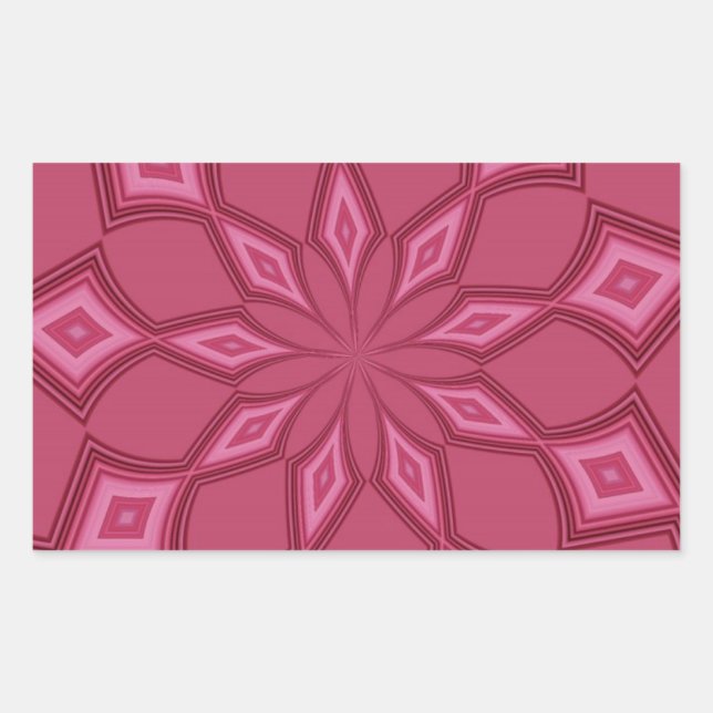 PINK PASSION RECTANGULAR STICKER (Front)