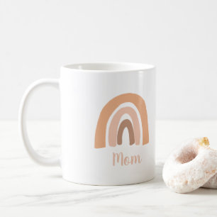 Pink Pastel Bohemian Rainbow Mum Coffee Mug