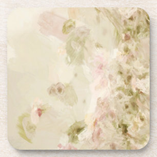 Pink Pastel Flowers Coaster