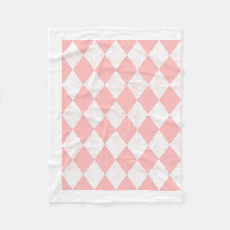 Pink Pastel Harlequin Diamond Seamless Pattern Fle Fleece Blanket
