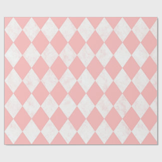 Pink Pastel Harlequin Diamond Seamless Pattern Gif Wrapping Paper