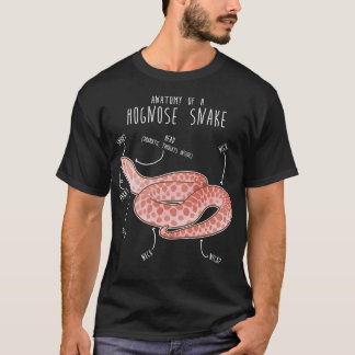 Pink Pastel Hognose Snake Anatomy T-Shirt
