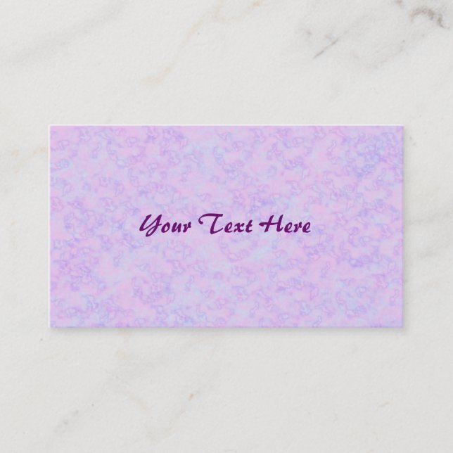 Pink Pastel Marbled Abstract Business Cards (Front)