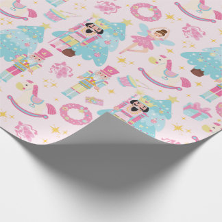 Pink Pastel Nutcracker Ballet Wrapping Paper