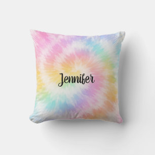 Pink Pastel Tie Dye Girly Chic                     Cushion