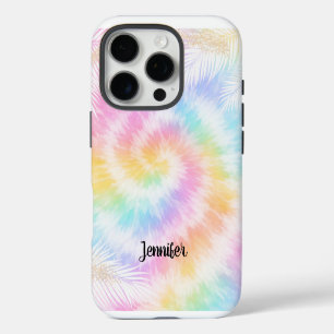 Pink Pastel Tie Dye Girly Chic iPhone 16 Pro Case