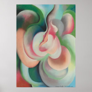 Pink Pastelle by Georgia O'Keeffe - Abstraction Poster