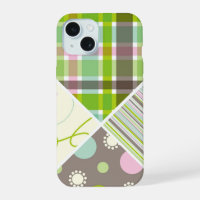 Pink Pastels Check Dots Scribbles Stripes Patterrn