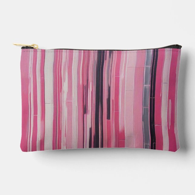 Pink Pastels Vertical Design Accessory Pouch (Front)
