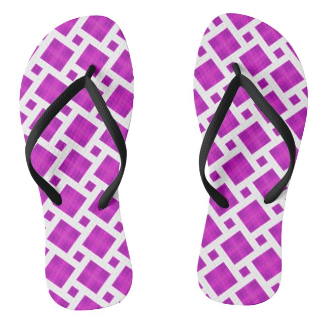 Pink pattern jandals (Footbed)