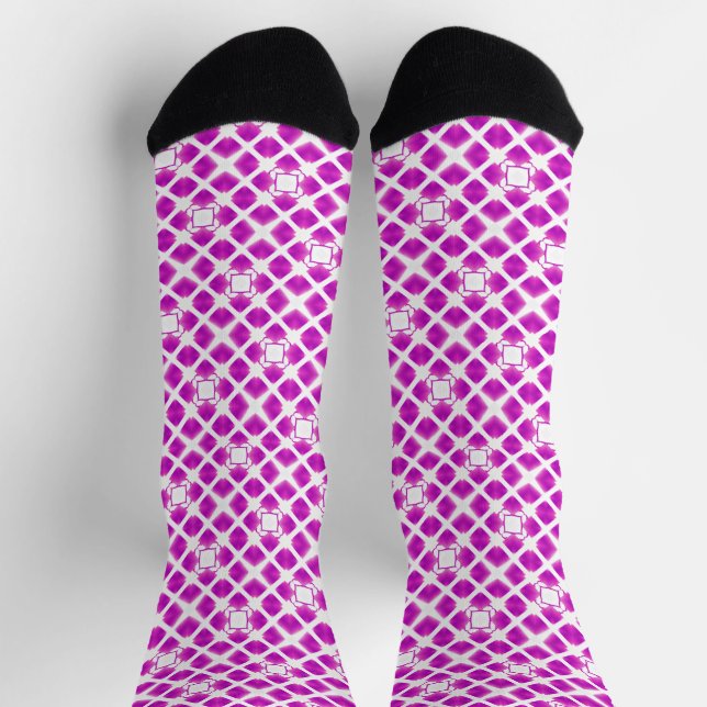 Pink pattern socks (Top)