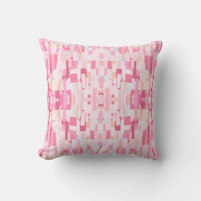 Pink patterned cushion (Front)