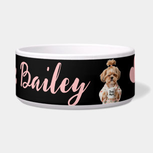 Pink Paw Cute Dog Name Black Pink