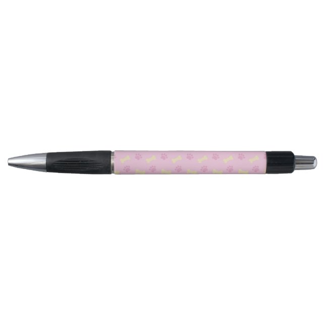 Pink Paw Print Bone Pattern (Front)