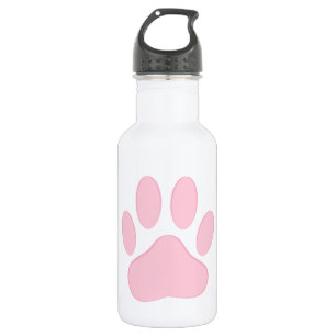 Pink Pawprint 532 Ml Water Bottle