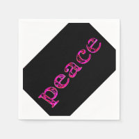 pink peace black white