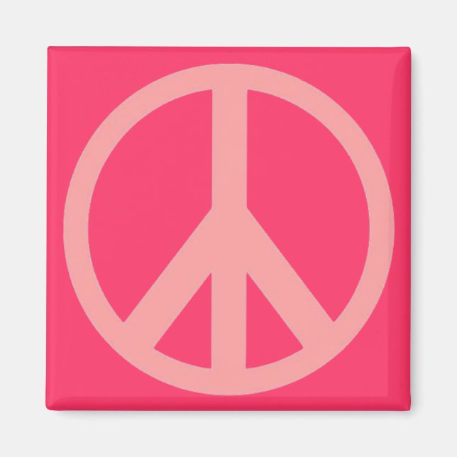 Pink Peace Magnet (Front)