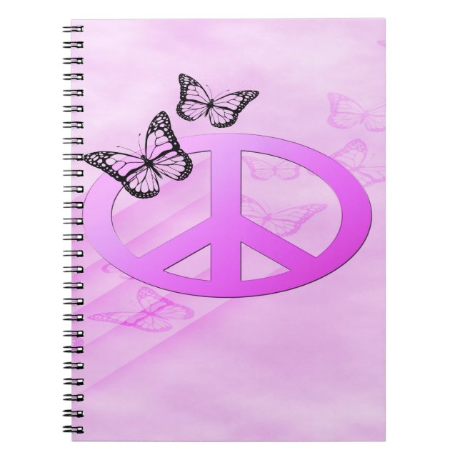 Pink Peace Notebook (Front)