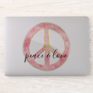 Pink Peace Sign Inspirational Quote
