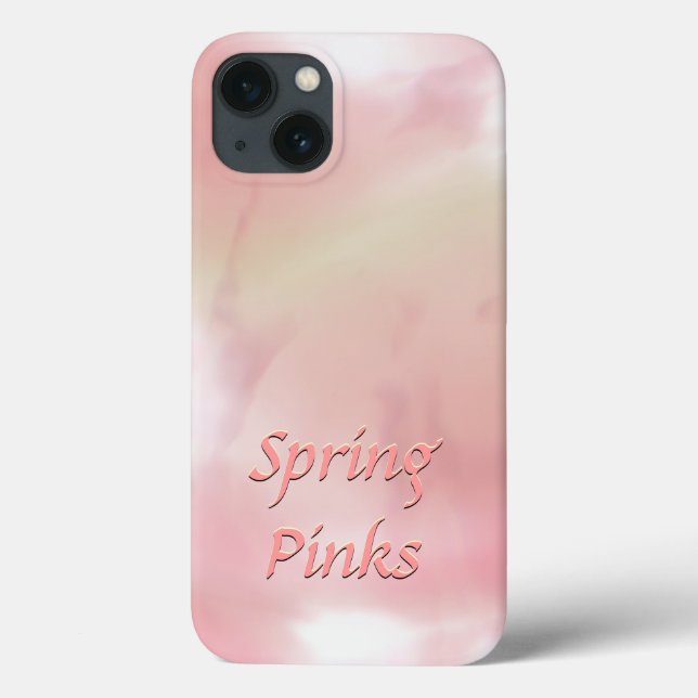 Pink Peach Blended with custom text area Case-Mate iPhone Case (Back)