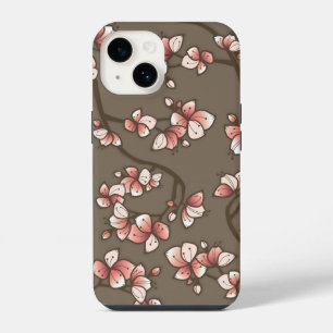 Pink Peach Cherry Blossom Elegant Sakura Floral iPhone 14 Case