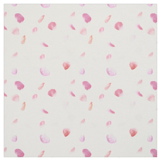 Pink Peach Rose Petals Fabric (Swatch)